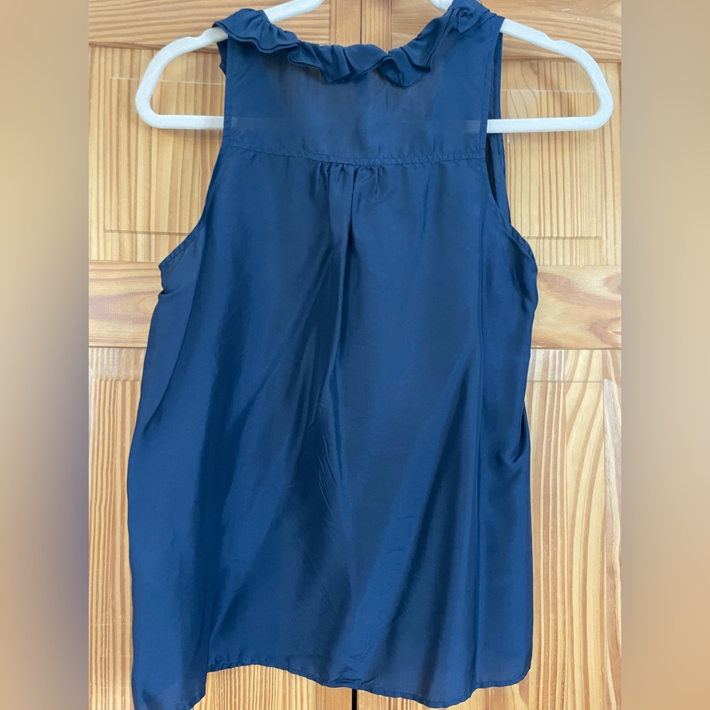 Old Navy Navy Blue Ruffle Blouse - Picture 6 of 6